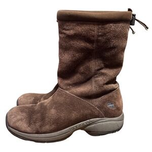 Merrell Primo Chill Massif Chocolate Suede Boots, Size 9, Mid-Calf, Shearling